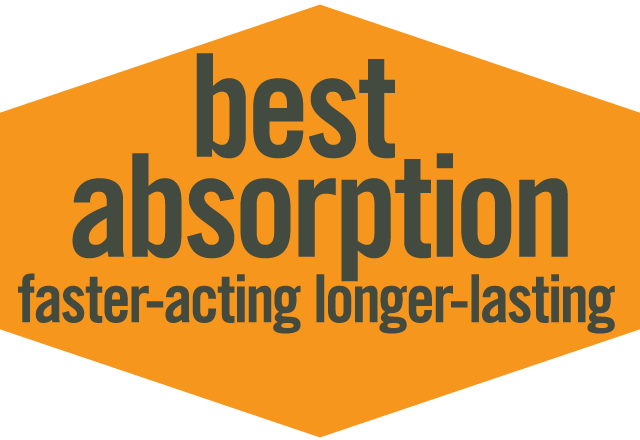 Best Absorption, Faster-Acting, Longer-Lasting
